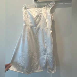 Lucy in the Sky White One-Shoulder Dress